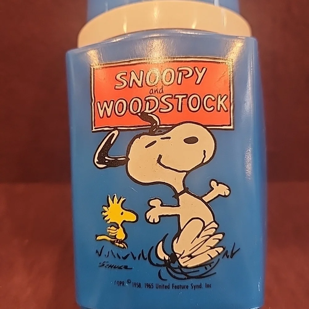 Vintage 1965 Peanuts Snoopy and Woodstock Thermos
